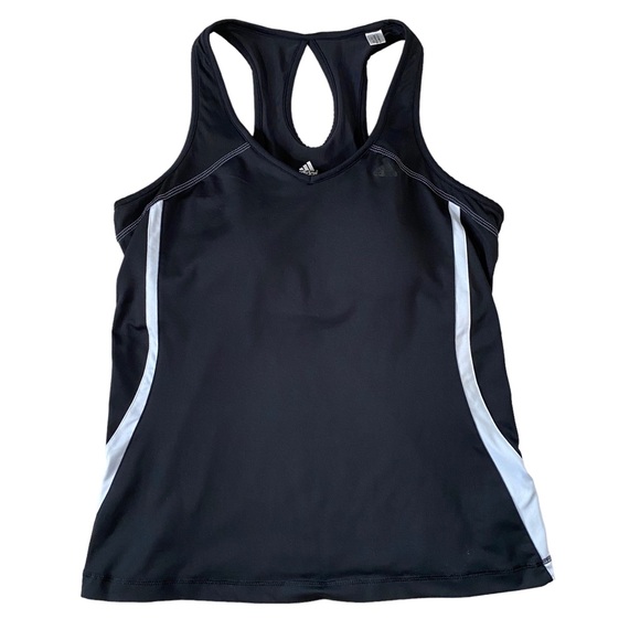 adidas Tops - Adidas tank women’s size XL black and white built in bra